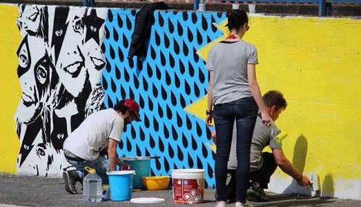 Roma. La street art arriva a Villa Flaviana, per un progetto di riqualificazione partito dagli abitanti di Cinecittà Est Roma. La street art arriva a Villa Flaviana, per un progetto di riqualificazione partito dagli abitanti di Cinecittà Est